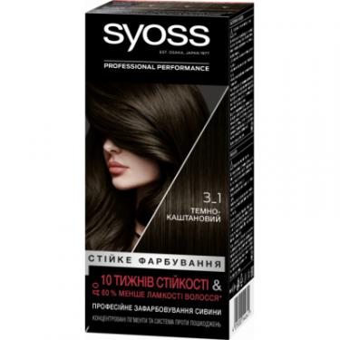 Краска для волос Syoss 3-1 Темно-каштановый 115 мл Фото
