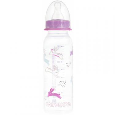 Бутылочка для кормления Baby-Nova Декор 240 мл Рожевий Фото
