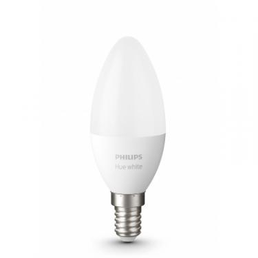 Умная лампочка Philips Hue E14, White, BT, DIM, 2шт Фото 2