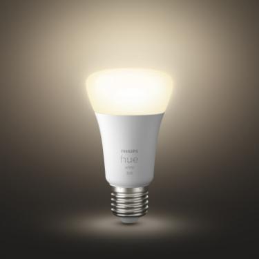 Умная лампочка Philips Стартовий комплект Hue White, E27 3шт Фото 1