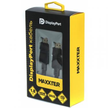 Кабель мультимедийный Maxxter DisplayPort to DisplayPort 1.8m v1.2 Фото 1