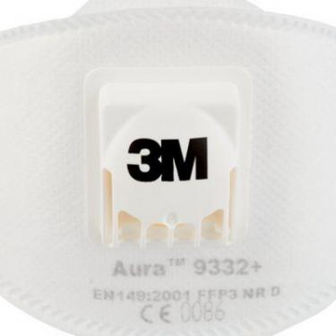 Респиратор 3M Aura 9332+ захист рівня FFP3 з клапаном 1 шт. Фото 1