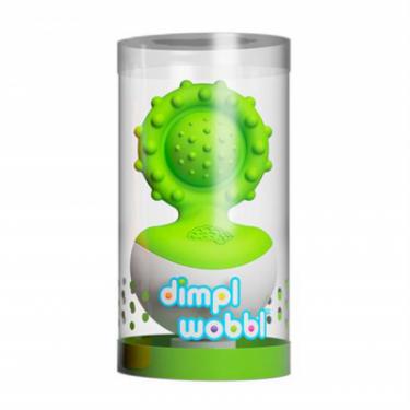Погремушка Fat Brain Toys прорезыватель-неваляшка dimpl wobl зеленый Фото 1