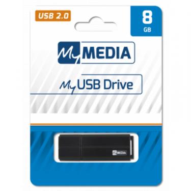 USB флеш накопитель Verbatim 8GB MyMedia Black USB 2.0 Фото 3