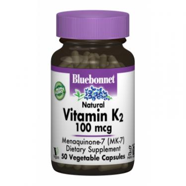 Витамин Bluebonnet Nutrition Витамин К2 100мкг, 50 гелевых капсул Фото