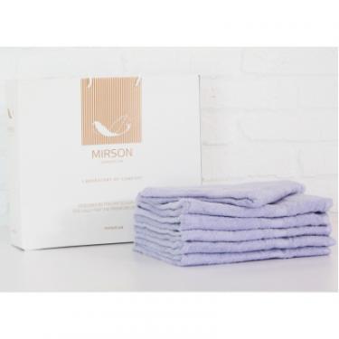 Полотенце MirSon набір банних 5077 Elite SoftNess Lavender 70х140 6 Фото