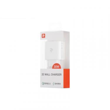 Зарядное устройство 2E USB Wall Charger QC, PD, Max 30W, white Фото 4