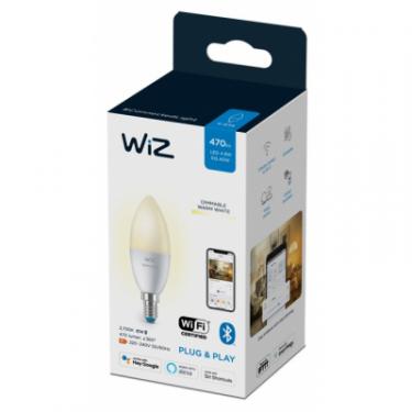 Умная лампочка WiZ E14 4.9W(40W 470Lm) C37 2700K діммируємая Wi-Fi Фото 6