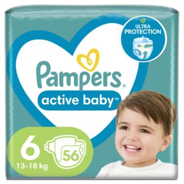 Подгузники Pampers Active Baby Giant Розмір 6 (13-18 кг) 56 шт Фото