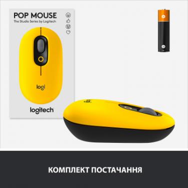 Мышка Logitech POP Mouse Bluetooth Blast Yellow Фото 7