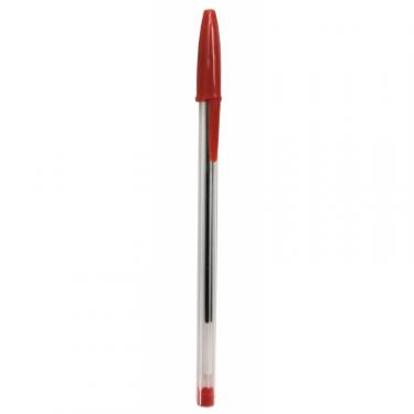 Ручка шариковая H-Tone 0,7 мм, червона, уп. 50 шт Фото