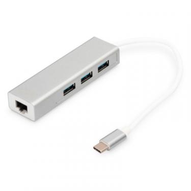 Концентратор Digitus USB-C - USB 3.0 3 Port Hub + Gigabit Ethernet Фото