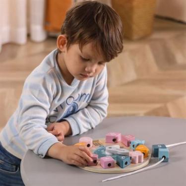 Развивающая игрушка Viga Toys дерев'яний сортер-шнурівка PolarB Годинник Фото 5