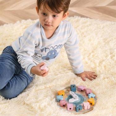 Развивающая игрушка Viga Toys дерев'яний сортер-шнурівка PolarB Годинник Фото 6