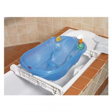 Ванночка Ok Baby Onda з анатомічною гіркою і термодатчиком синій Фото 1