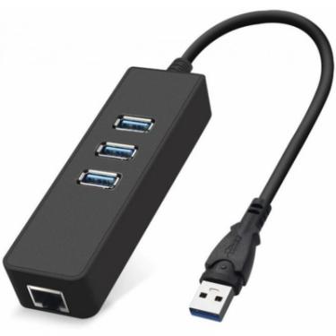 Концентратор Dynamode USB 3.0 Type-A - RJ45 Gigabit Lan, 3*USB 3.0 Фото