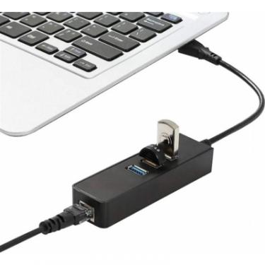 Концентратор Dynamode USB 3.0 Type-A - RJ45 Gigabit Lan, 3*USB 3.0 Фото 6