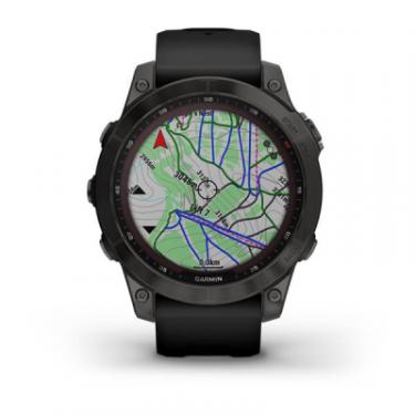 Смарт-часы Garmin fenix 7 Sapph Solar, Black DLC Ti, GPS Фото 3