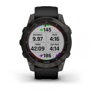 Смарт-часы Garmin fenix 7 Sapph Solar, Black DLC Ti, GPS Фото 7