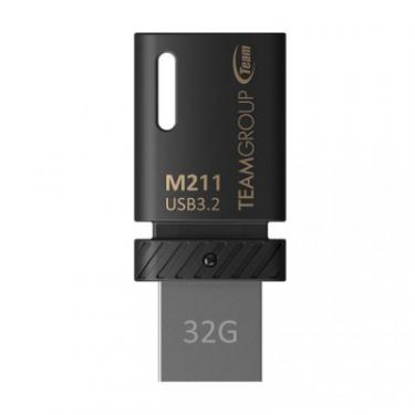 USB флеш накопитель Team 32GB M211 Black OTG USB 3.2/Type C Фото