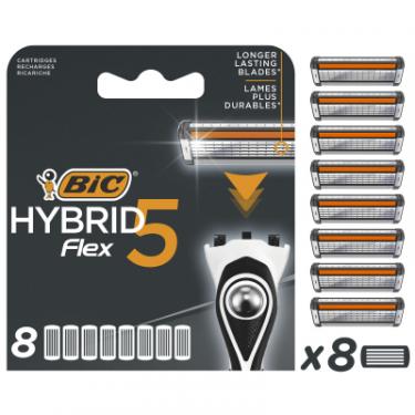 Сменные кассеты Bic Flex 5 Hybrid 8 шт. Фото 1