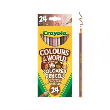 Карандаши цветные Crayola Colours of the World 24 шт Фото