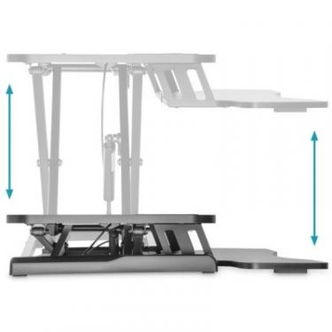Столик для ноутбука Digitus Ergonomic Workspace Riser, 11-46cm, black Фото 10