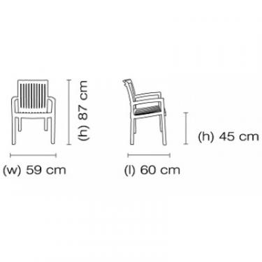 Кухонный стул PAPATYA NETA, сіро-коричневе Фото 2
