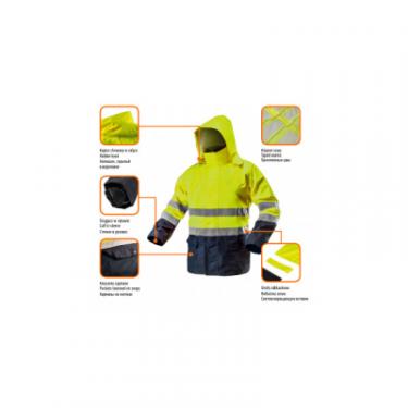 Куртка рабочая Neo Tools підвищеної видимості, Oxford 300 D, жовта, р. XXL Фото 1