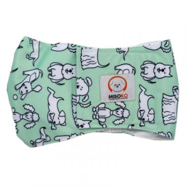 Подгузники для животных MISOKO&CO Багаторазовий для псів L (цуценята) mint Фото