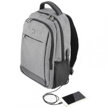 Рюкзак для ноутбука Tellur 15.6" Companion, USB port, Gray Фото 5