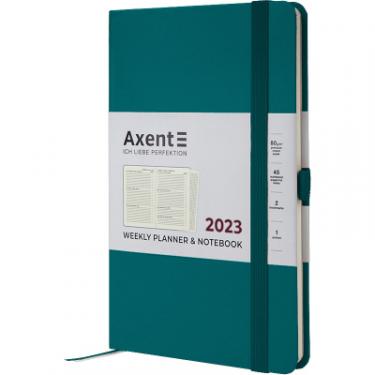 Еженедельник Axent 2023 Partner Strong 125x195 мм малахітовий Фото 1