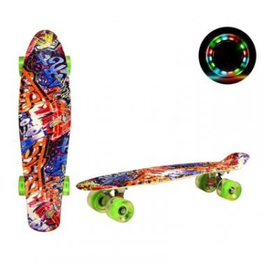 Скейтборд детский A-Toys Mix color, PU, LED, 56*15 cm Фото