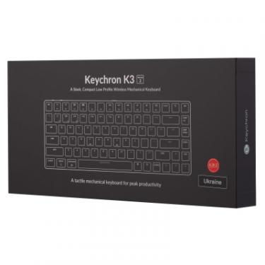 Клавиатура Keychron K3 84 Key Gateron Blue Wireless UA White Фото 11