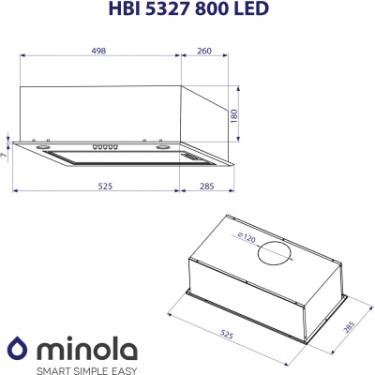 Вытяжка кухонная Minola HBI 5327 WH 800 LED Фото 9