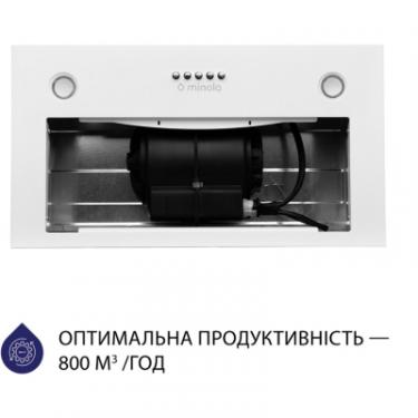 Вытяжка кухонная Minola HBI 5327 WH 800 LED Фото 2