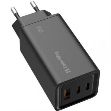 Зарядное устройство ColorWay GaN3 Pro Power Delivery (USB-A + 2 USB TYPE-C) (65 Фото 4