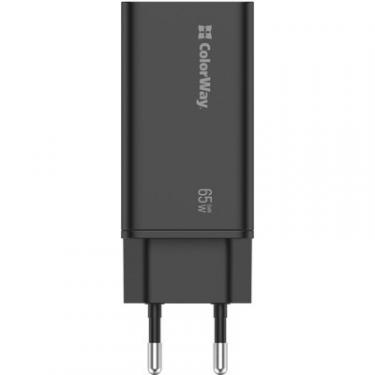 Зарядное устройство ColorWay GaN3 Pro Power Delivery (USB-A + 2 USB TYPE-C) (65 Фото 6