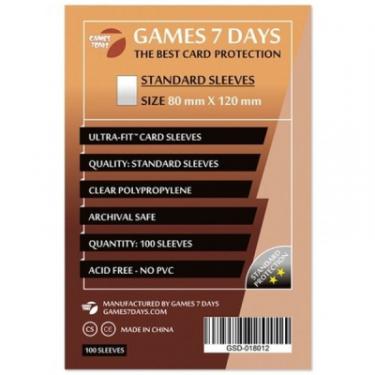 Протектор для карт Games7Days 80 х 120 мм, Ultra-Fit, 100 шт (STANDART) Фото