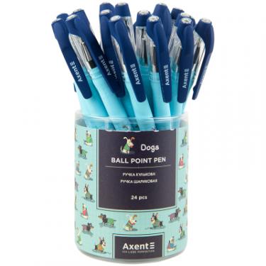 Ручка шариковая Axent Dogs, синя Фото 3