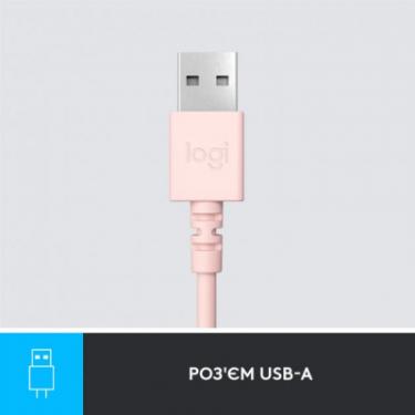 Наушники Logitech H390 USB Rose Фото 4
