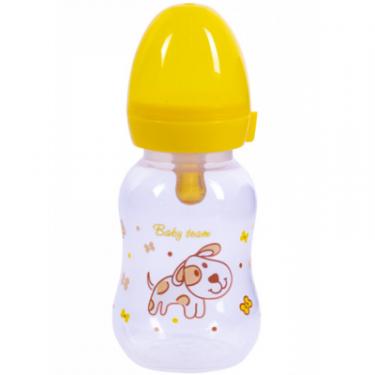 Бутылочка для кормления Baby Team з латексною соскою Собачка, 125 мл Фото