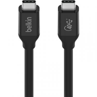 Дата кабель Belkin USB-C to USB-C 0.8m USB4 40Gbps 100W Black Фото 3