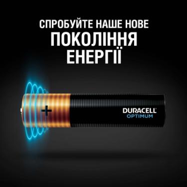 Батарейка Duracell Optimum AAA лужні 4 шт. в упаковці Фото 1