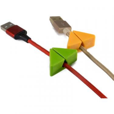 Держатель для кабеля Extradigital CC-965 Cable Clips, Green/Orange Фото 1