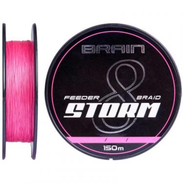 Шнур Brain fishing Storm 8X 150m 0.08mm 11lb/4.8kg Pink Фото