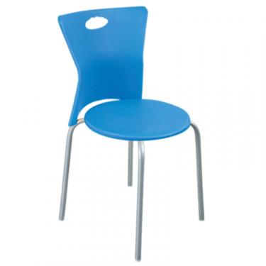 Кухонный стул IRAK Vega блакитний, ніжки алюмінієві Фото