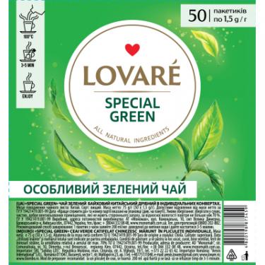 Чай Lovare "Special green" 50х1.5 г Фото