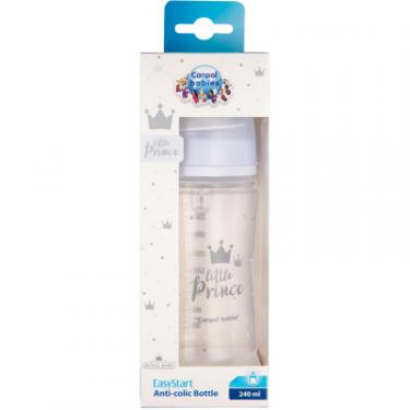 Бутылочка для кормления Canpol babies Royal Baby з широким отвором 240 мл Синя Фото 1