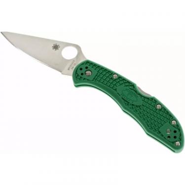 Нож Spyderco Delica 4 Flat Ground ACX 390 Green Фото 2